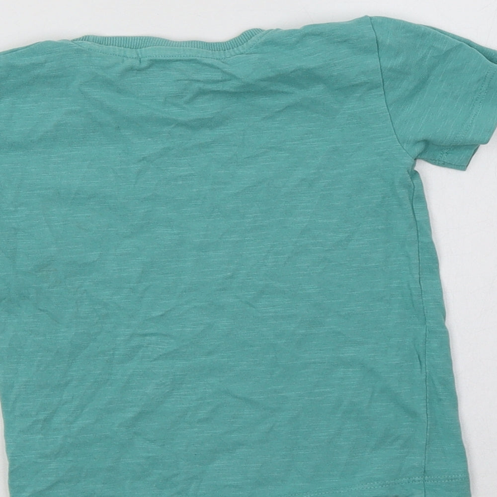 NEXT Baby Green  Cotton Basic Polo Size 18-24 Months Crew Neck