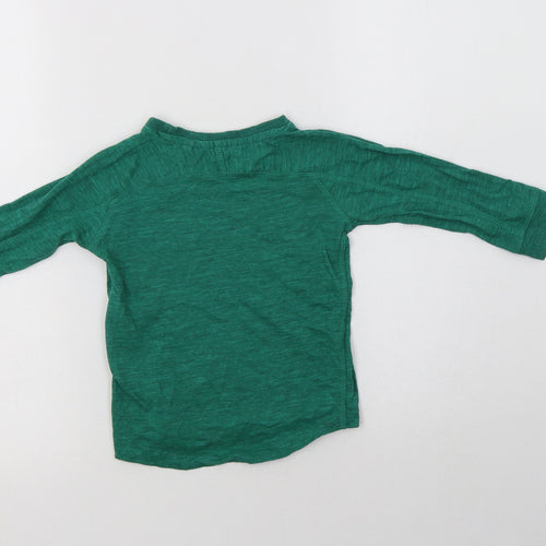 NEXT Baby Green  Cotton Basic T-Shirt Size 18-24 Months Crew Neck