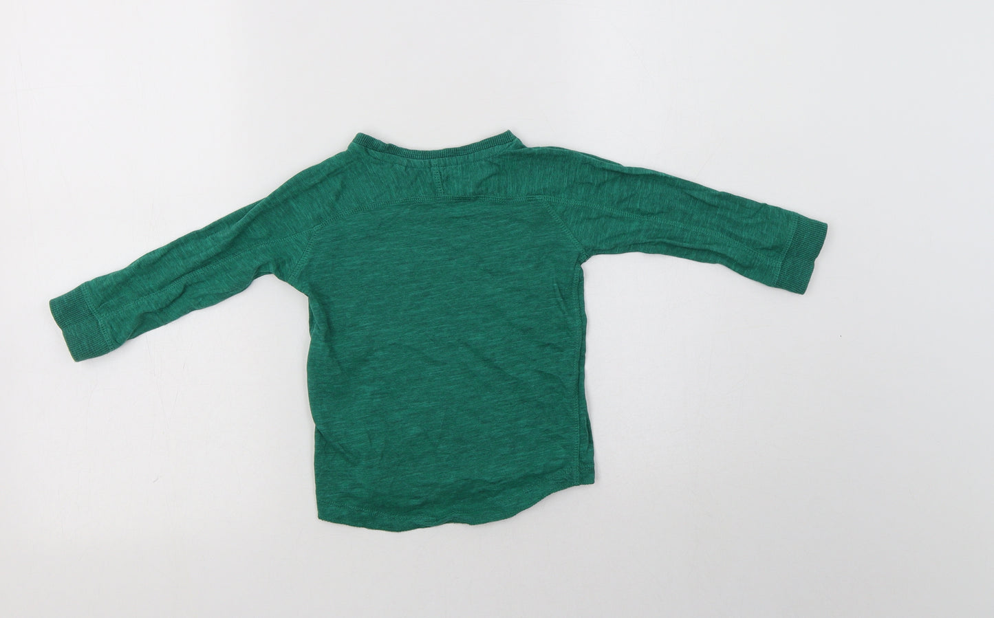 NEXT Baby Green  Cotton Basic T-Shirt Size 18-24 Months Crew Neck