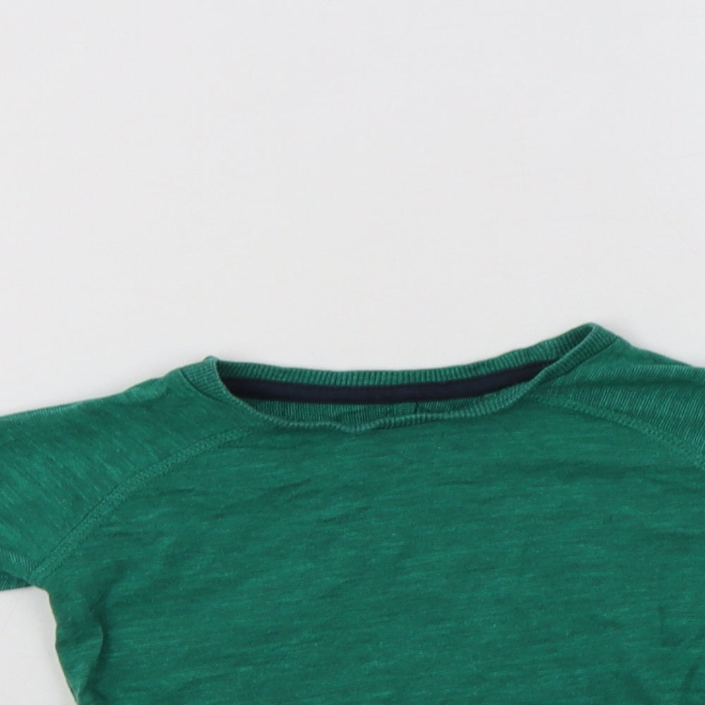NEXT Baby Green  Cotton Basic T-Shirt Size 18-24 Months Crew Neck