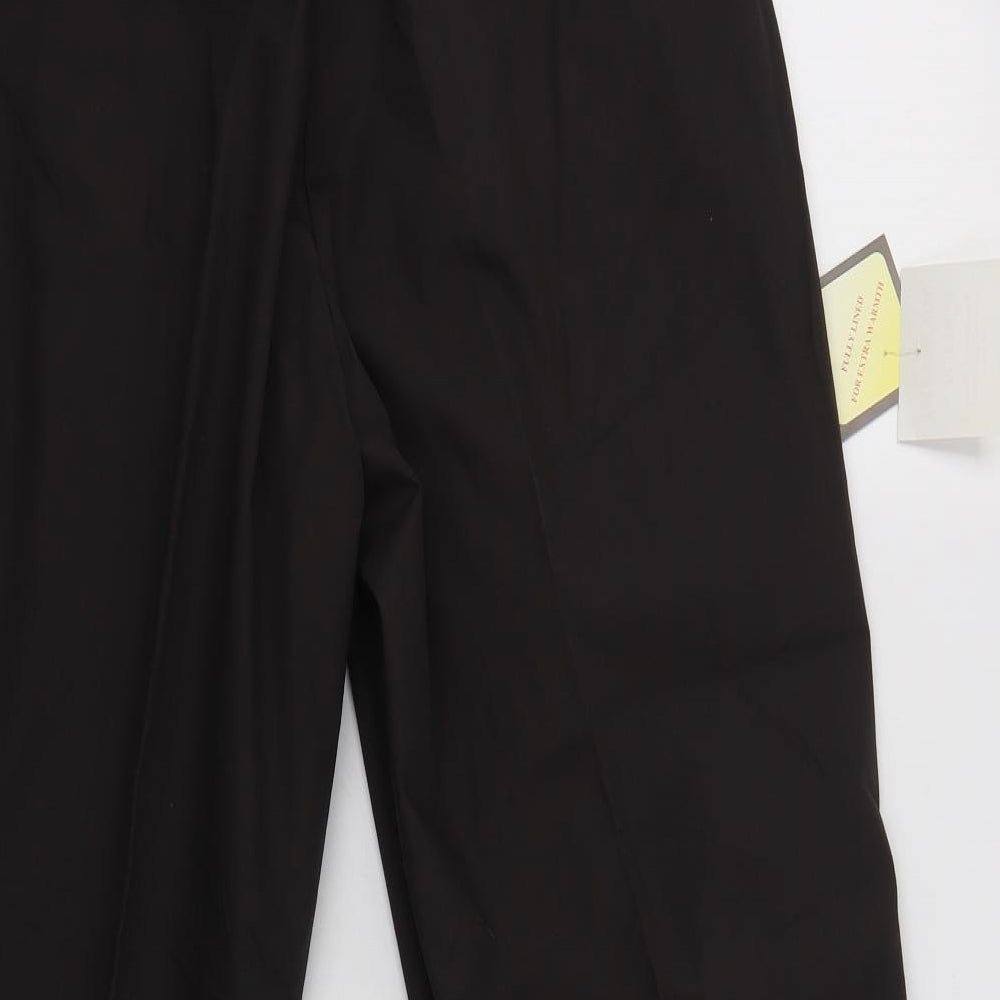 Carabou Mens Brown  Polyester Cargo Trousers Size 36 L28 in Regular Button