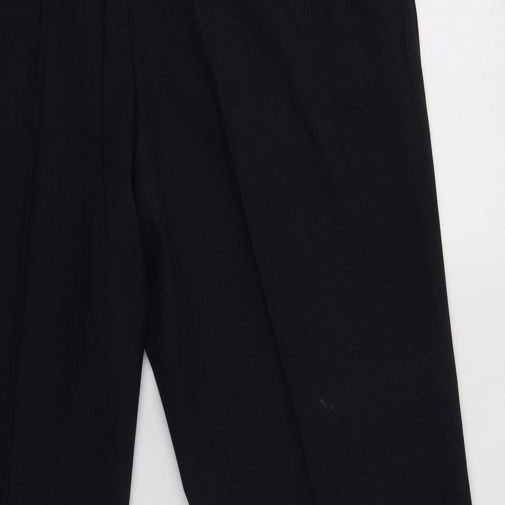 M&S Mens Blue  Polyester Dress Pants Trousers Size 40 L31 in Regular Hook & Loop