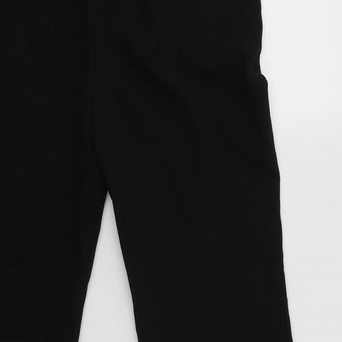 M&S Womens Black  Polyester Dress Pants Trousers Size 10 L27 in Regular Button