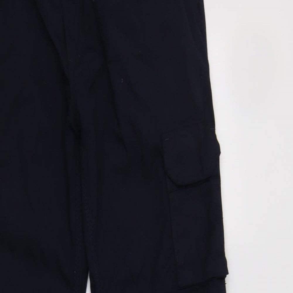 Orn Mens Blue  Polyester Cargo Trousers Size 34 L34 in Regular Button - Work Wear