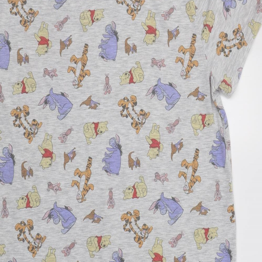 TU Womens Grey Geometric Polyester Chemise Dress Size 16   - Winnie The Pooh