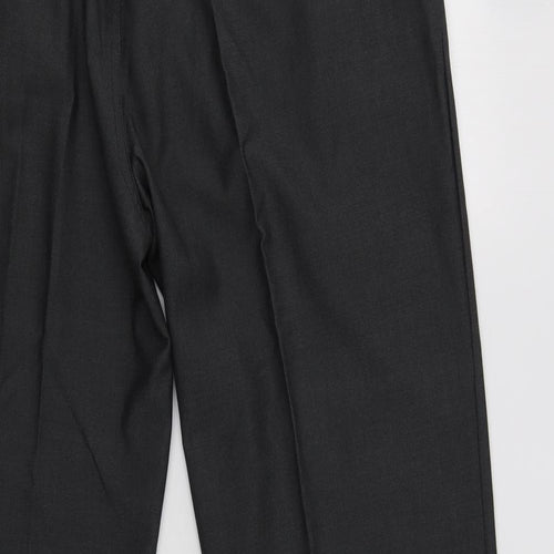 George Mens Grey  Polyester Dress Pants Trousers Size 40 L31 in Regular Button