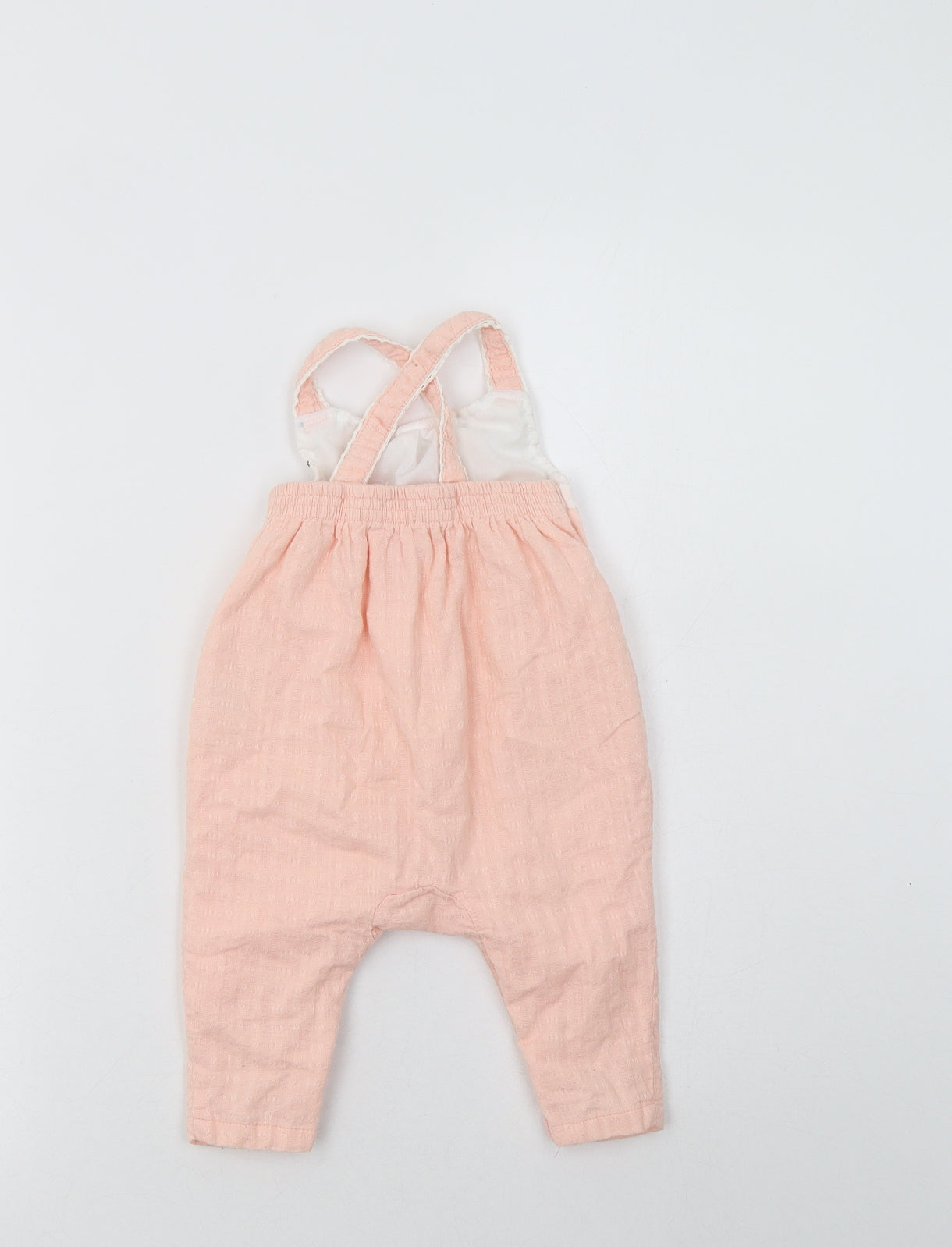 Isaac Mizrahi Baby Pink Polka Dot Cotton Romper One-Piece Size 3-6 Months  Snap
