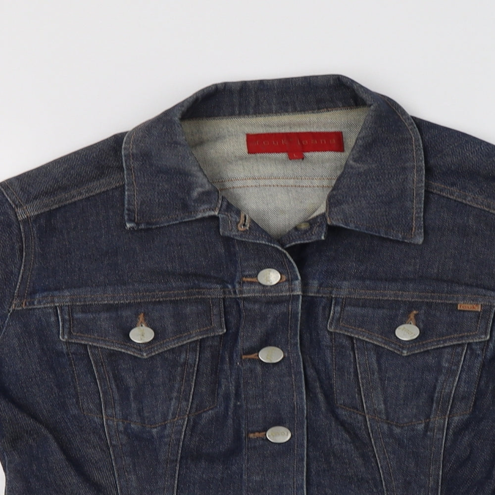 FCUK Womens Blue   Jacket  Size L  Button