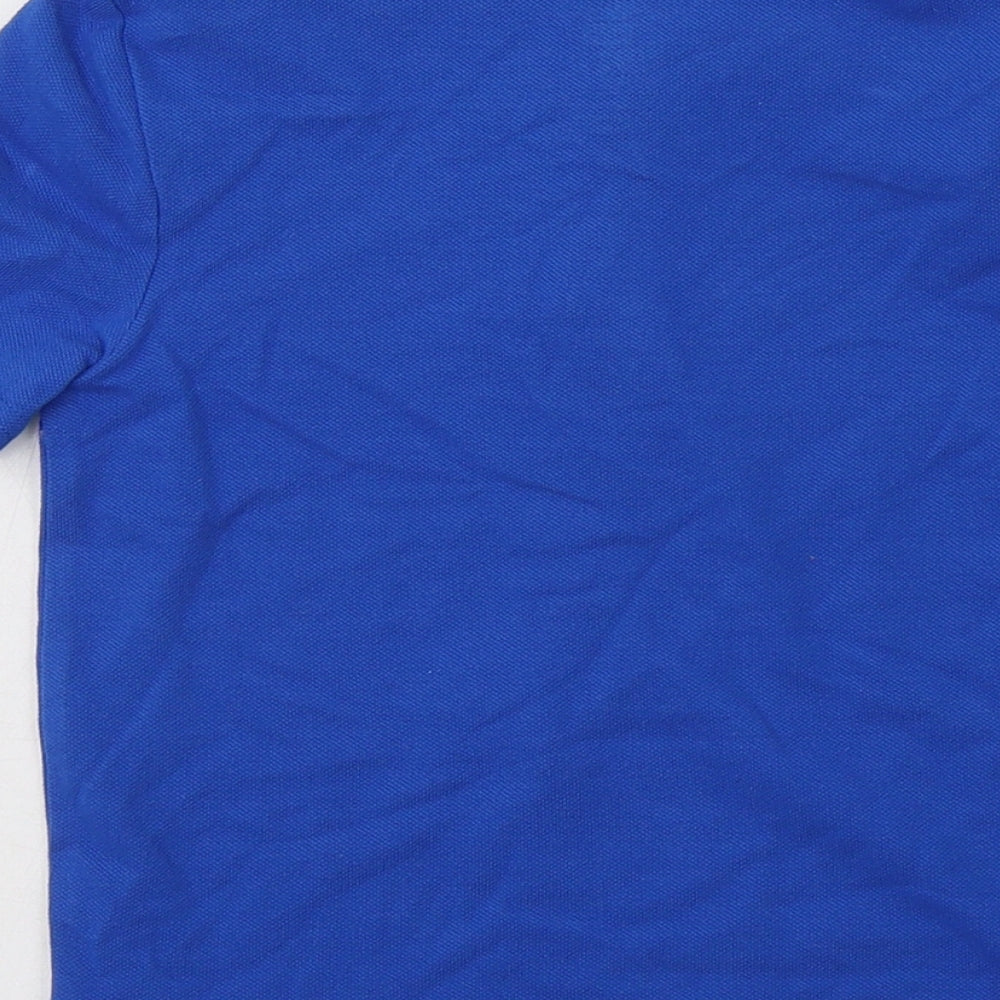 F&F Boys Blue  Cotton Basic Polo Size 4-5 Years Collared Button
