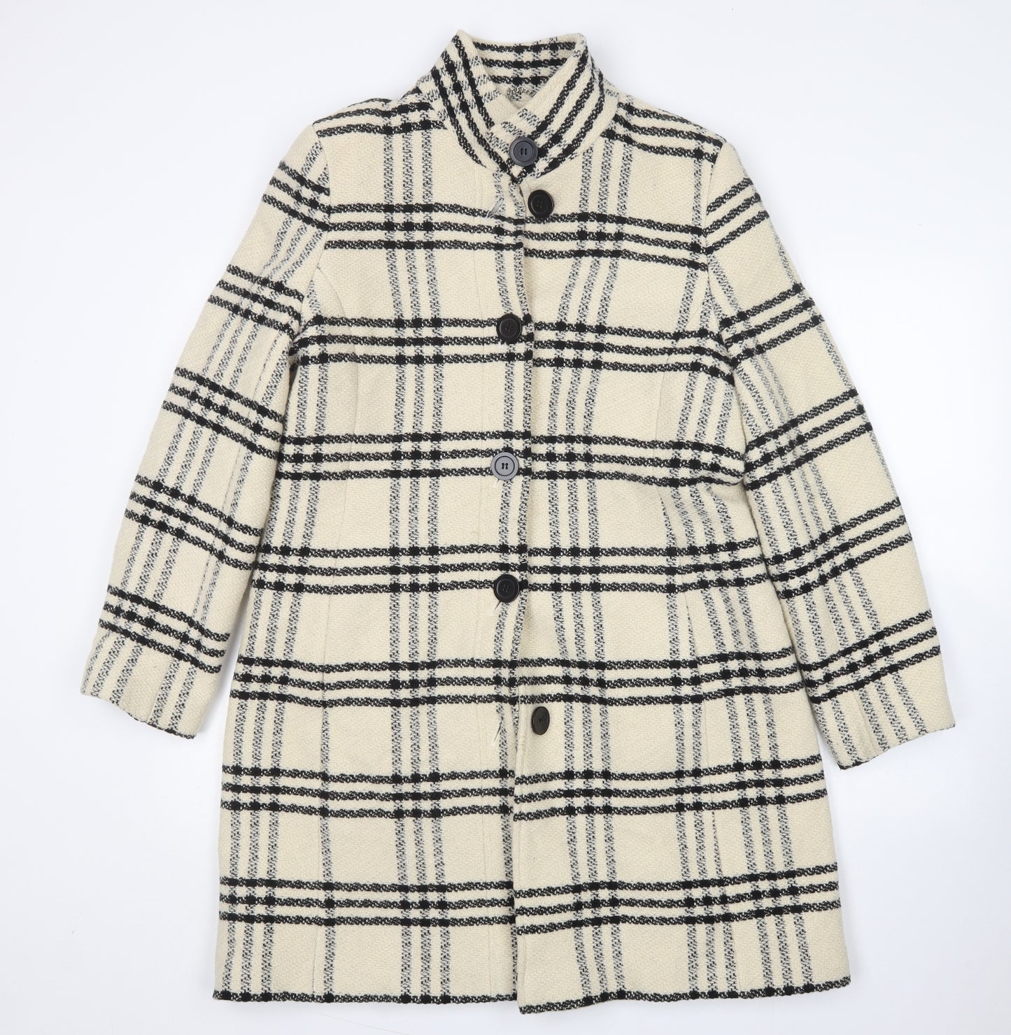 Berkertex Womens Multicoloured Plaid  Overcoat Coat Size 16