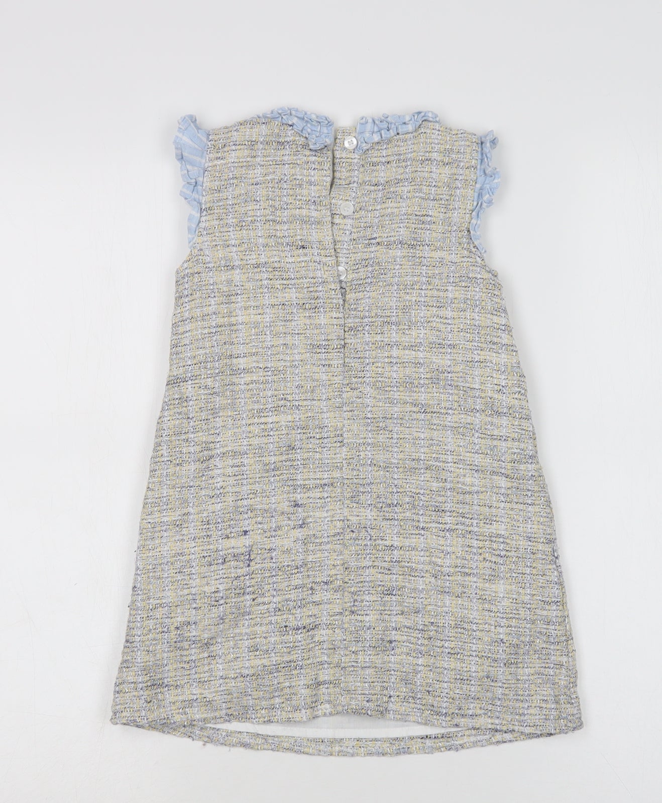 NEXT Girls Multicoloured Check Cotton A-Line  Size 4 Years  Round Neck