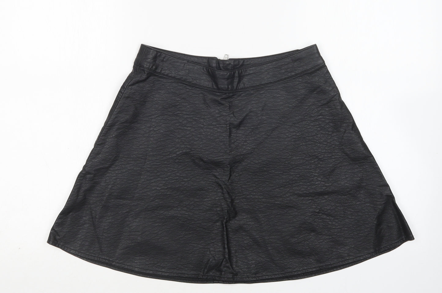 H&M Womens Black  Polyester Mini Skirt Size 10
