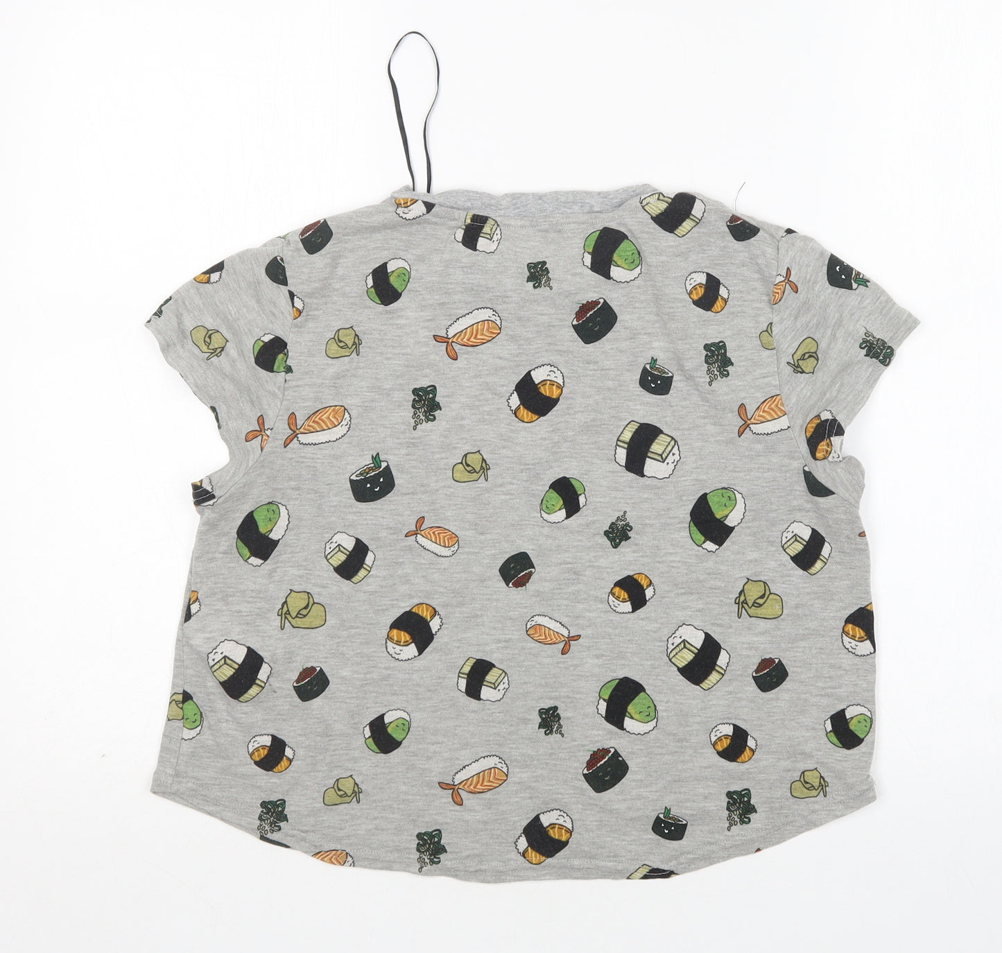 H&M Womens Multicoloured  Viscose Basic T-Shirt Size M Round Neck