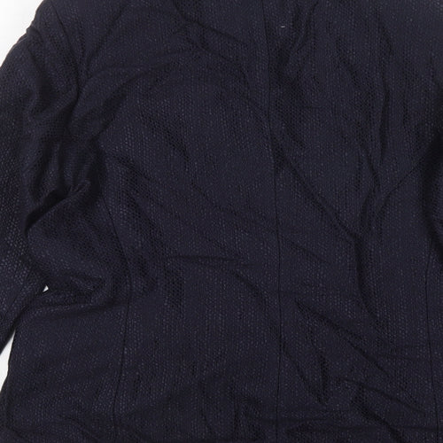 M&S Womens Blue  Viscose Jacket Suit Jacket Size 16