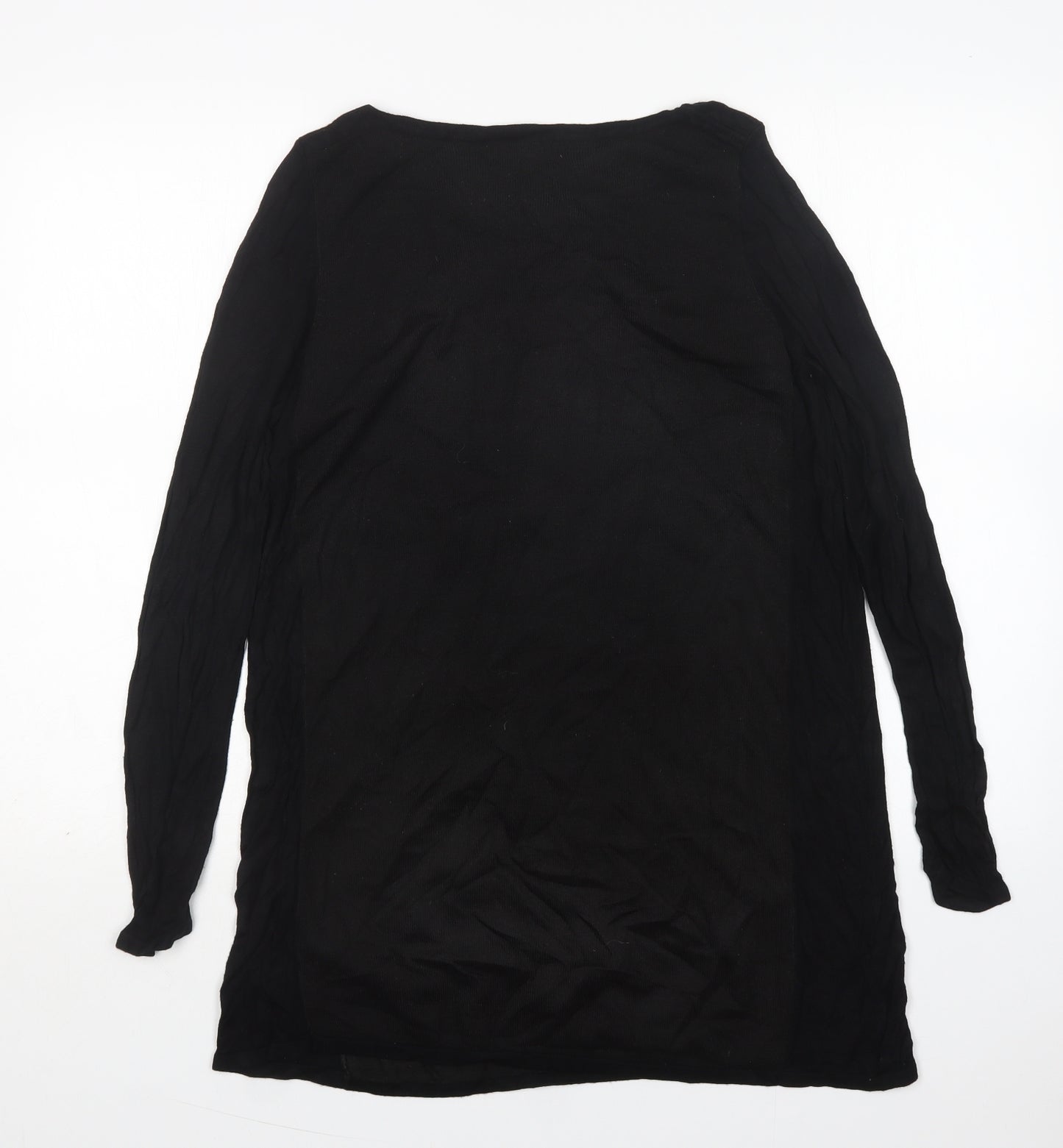 M&S Womens Multicoloured Round Neck  Acrylic Pullover Jumper Size 12
