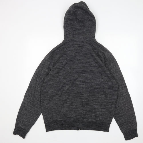 F&F Mens Grey  Cotton Full Zip Hoodie Size XL