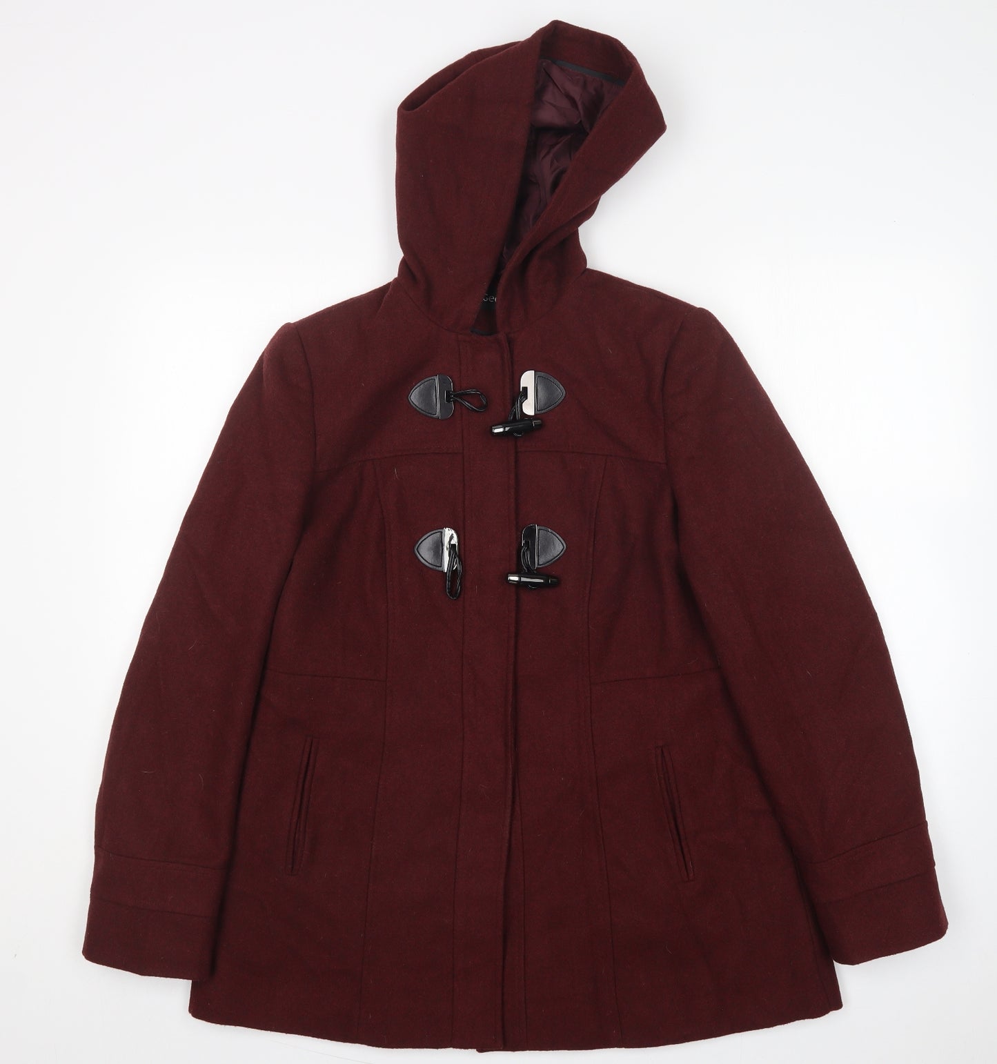George Womens Purple   Overcoat Coat Size 14