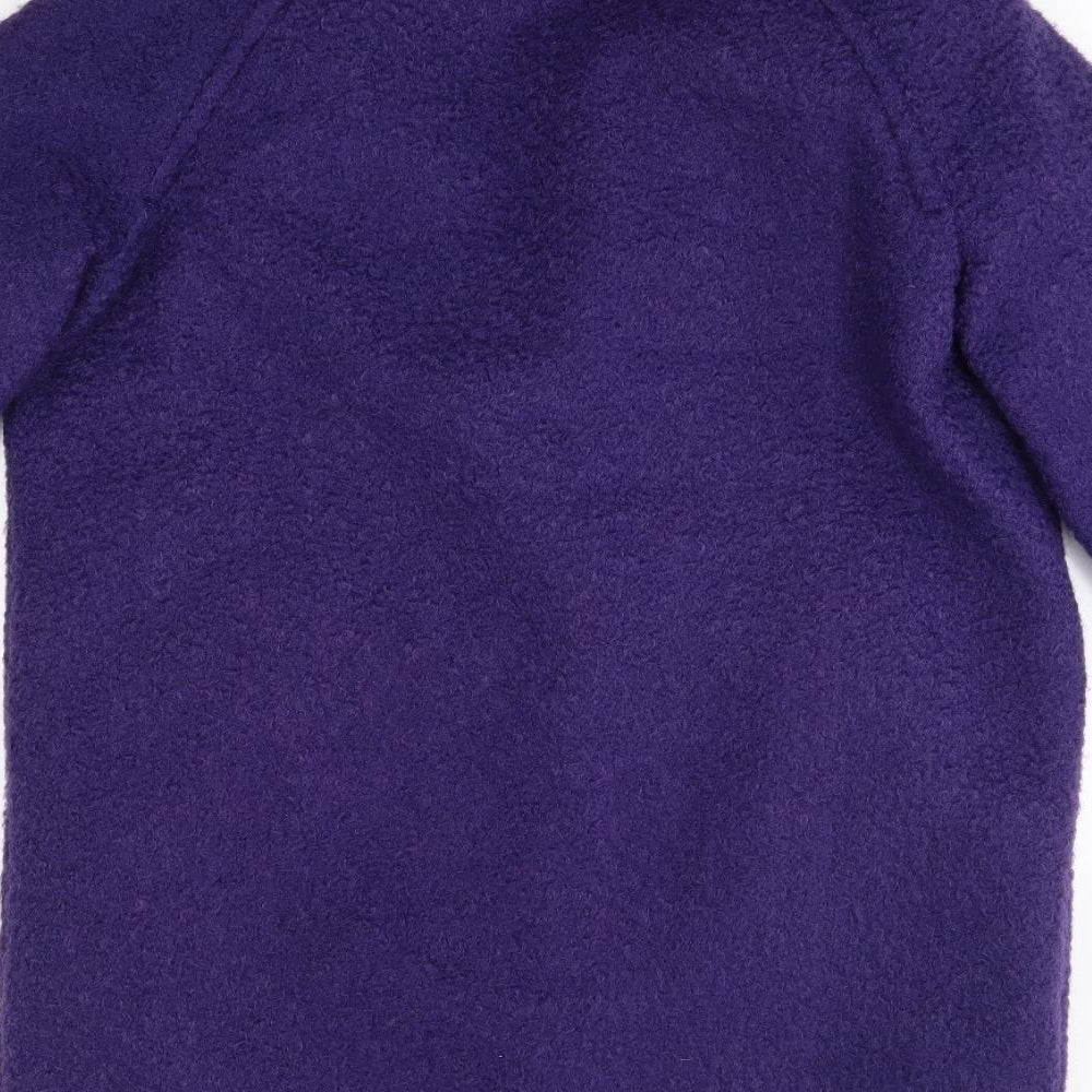 TU Womens Purple   Overcoat Coat Size 14