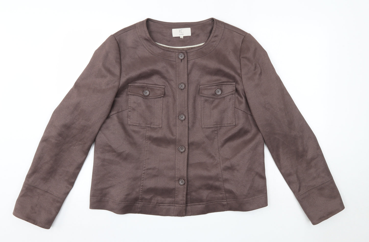 CC Womens Brown   Jacket Coat Size 18