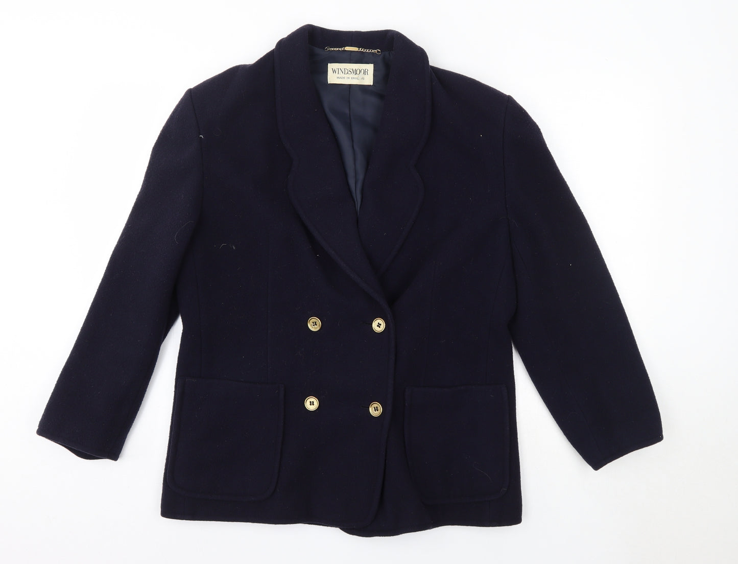 Windsmoor Womens Blue   Overcoat Coat Size 14