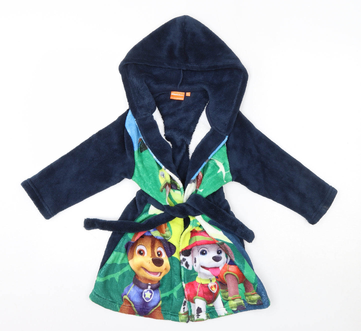 Nickelodeon Boys Multicoloured Solid Polyester  Robe Size 3-4 Years   - Paw Patrol