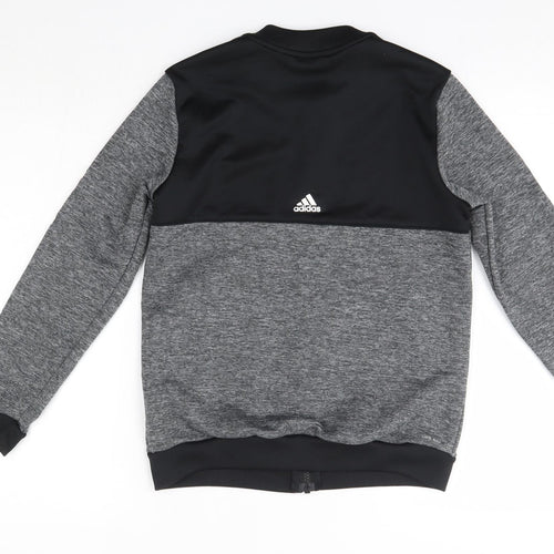 adidas Boys Black   Jacket  Size 11-12 Years