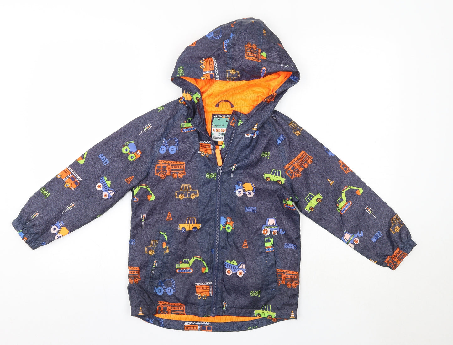 F&F Boys Blue   Rain Coat Coat Size 6-7 Years