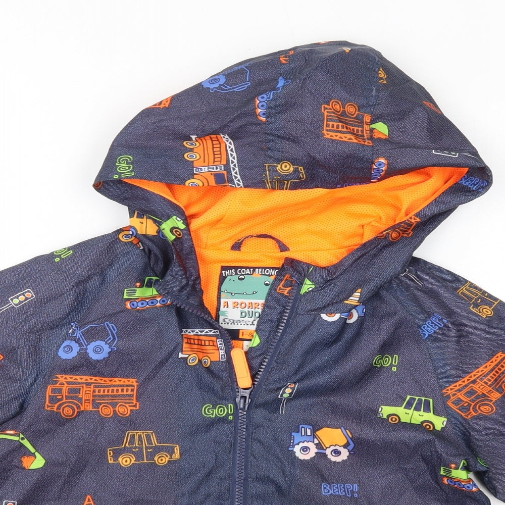 F&F Boys Blue   Rain Coat Coat Size 6-7 Years