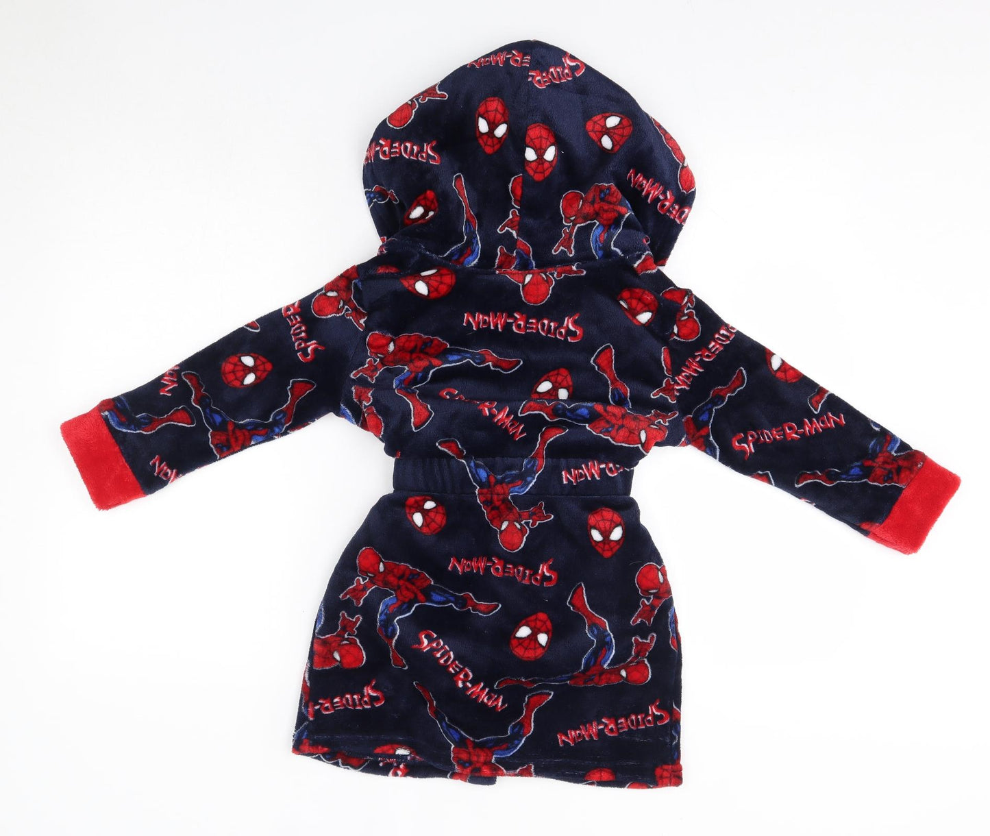 Primark Boys Multicoloured Solid Polyester  Robe Size 3-4 Years   - Spiderman