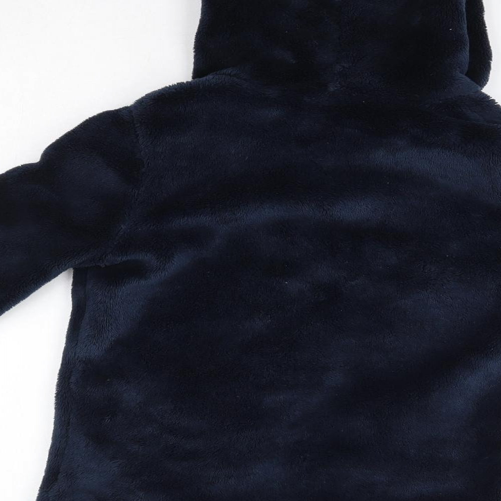 Gap Girls Blue  Polyester Full Zip Hoodie Size 9-10 Years