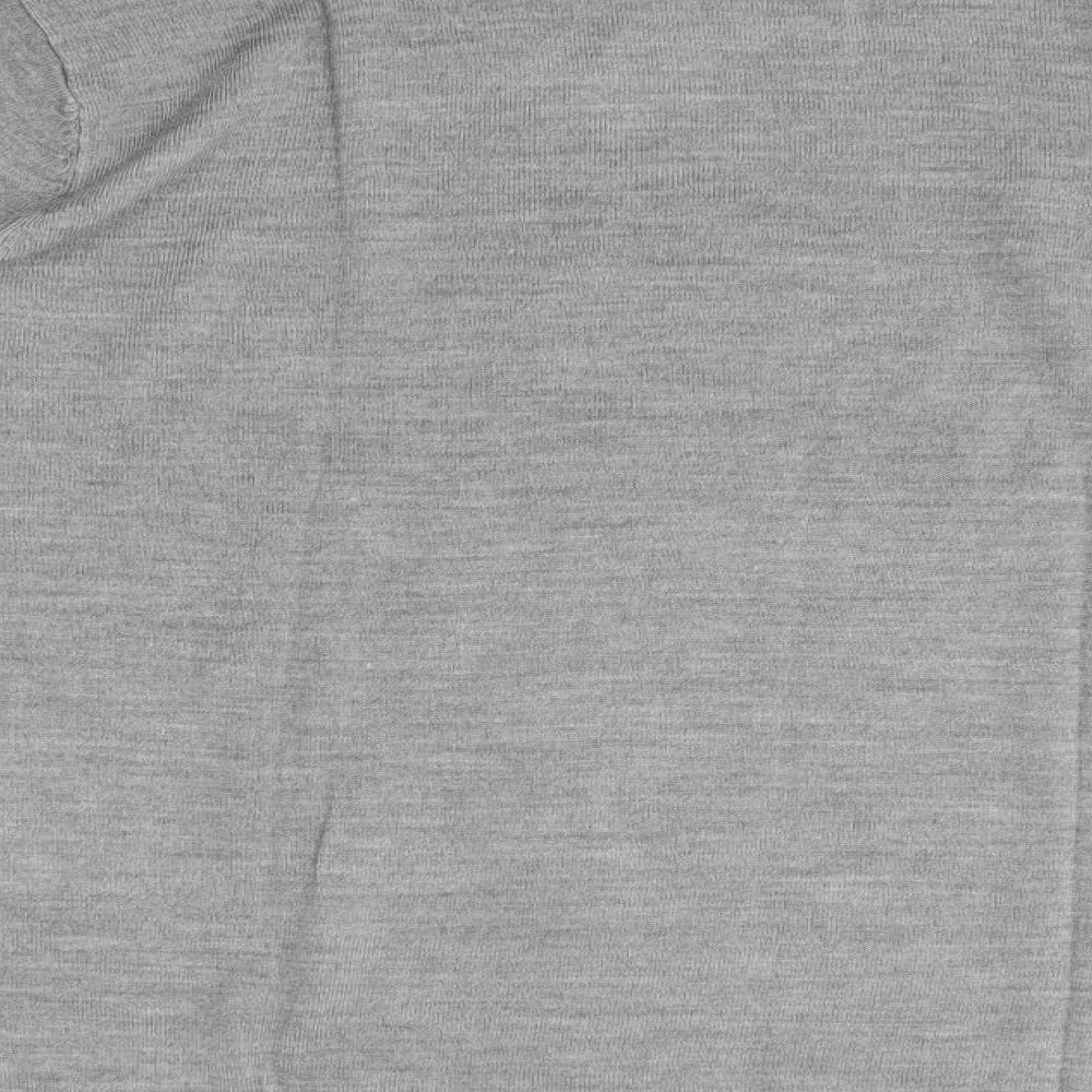 Primark Mens Grey Round Neck  Acrylic Pullover Jumper Size 2XL