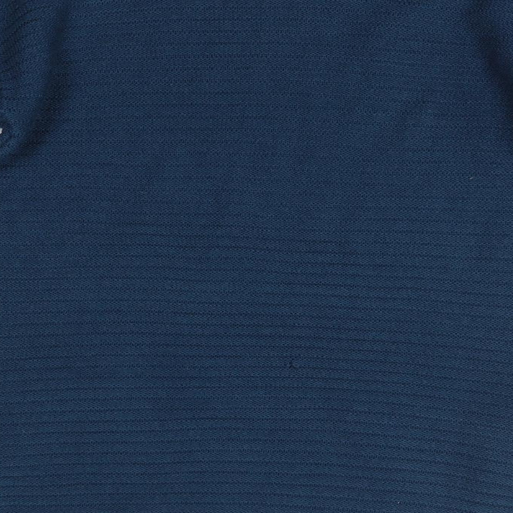 Peacocks Womens Blue Round Neck  Acrylic Pullover Jumper Size S