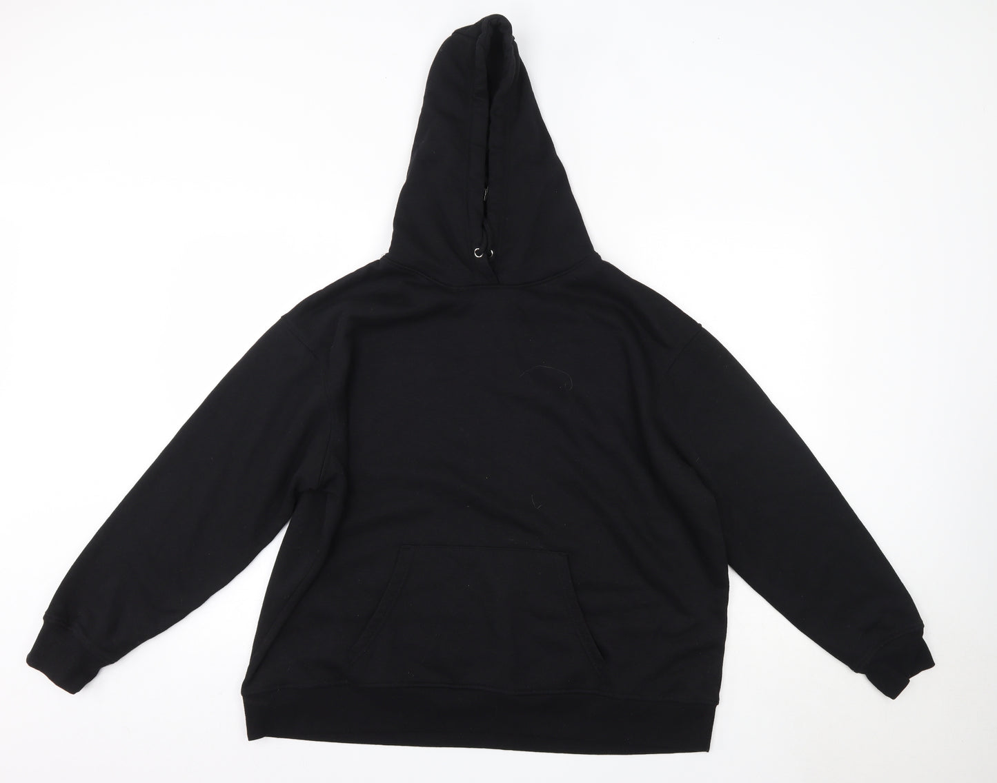 Primark Mens Black  Polyester Pullover Hoodie Size XL