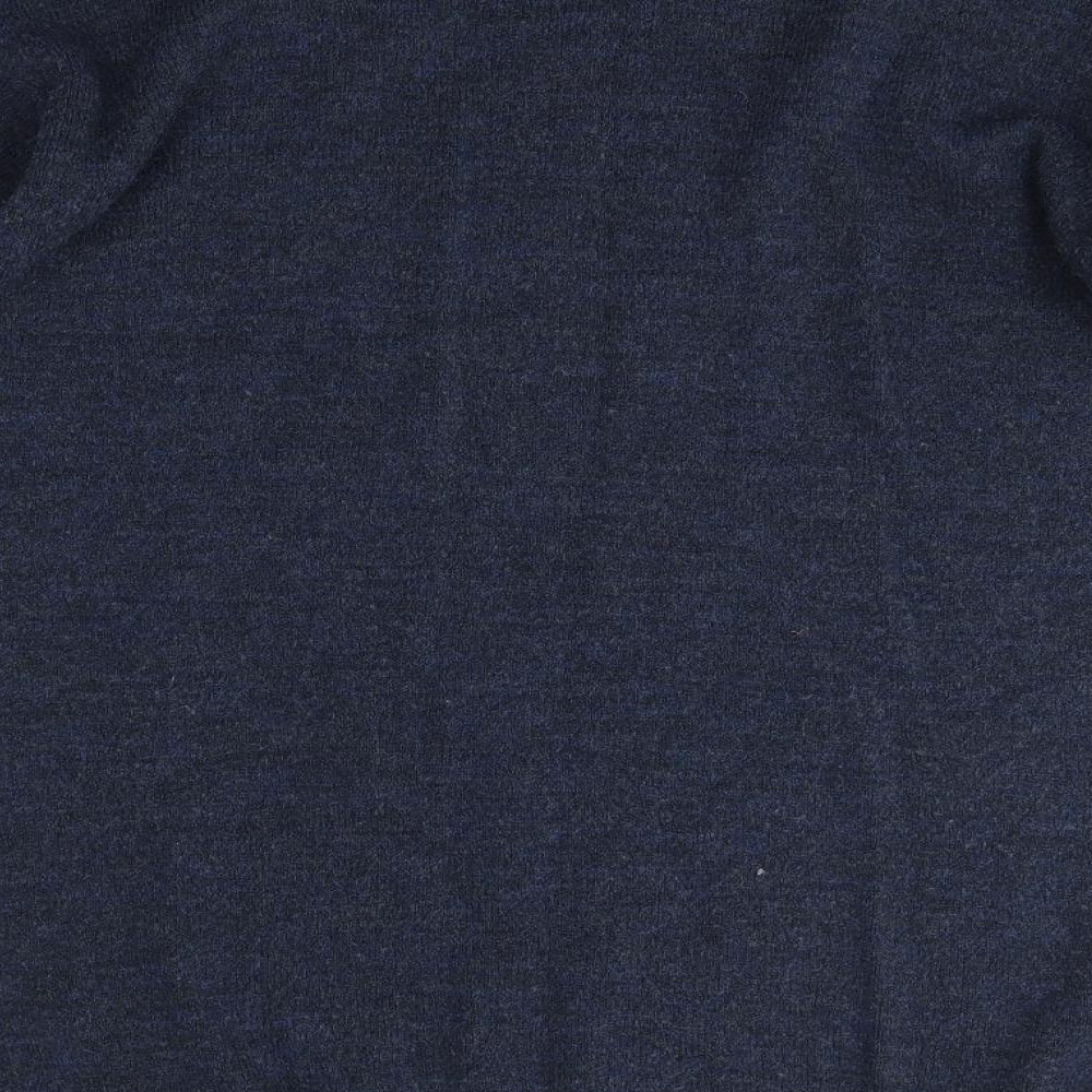 TU Womens Blue Round Neck  Acrylic Pullover Jumper Size 10