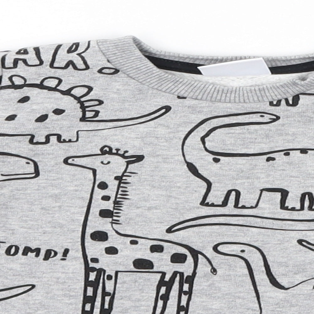 F&F Baby Grey  Cotton Pullover Jumper Size 9-12 Months