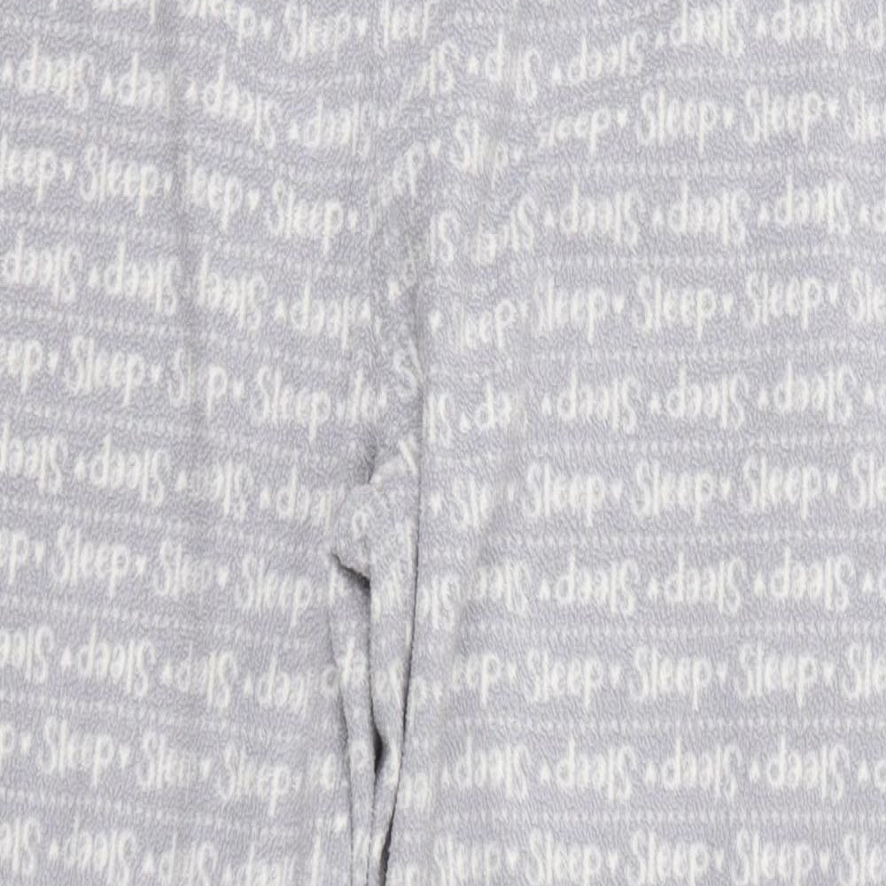 George Womens Grey Solid Polyester  Pyjama Pants Size 12