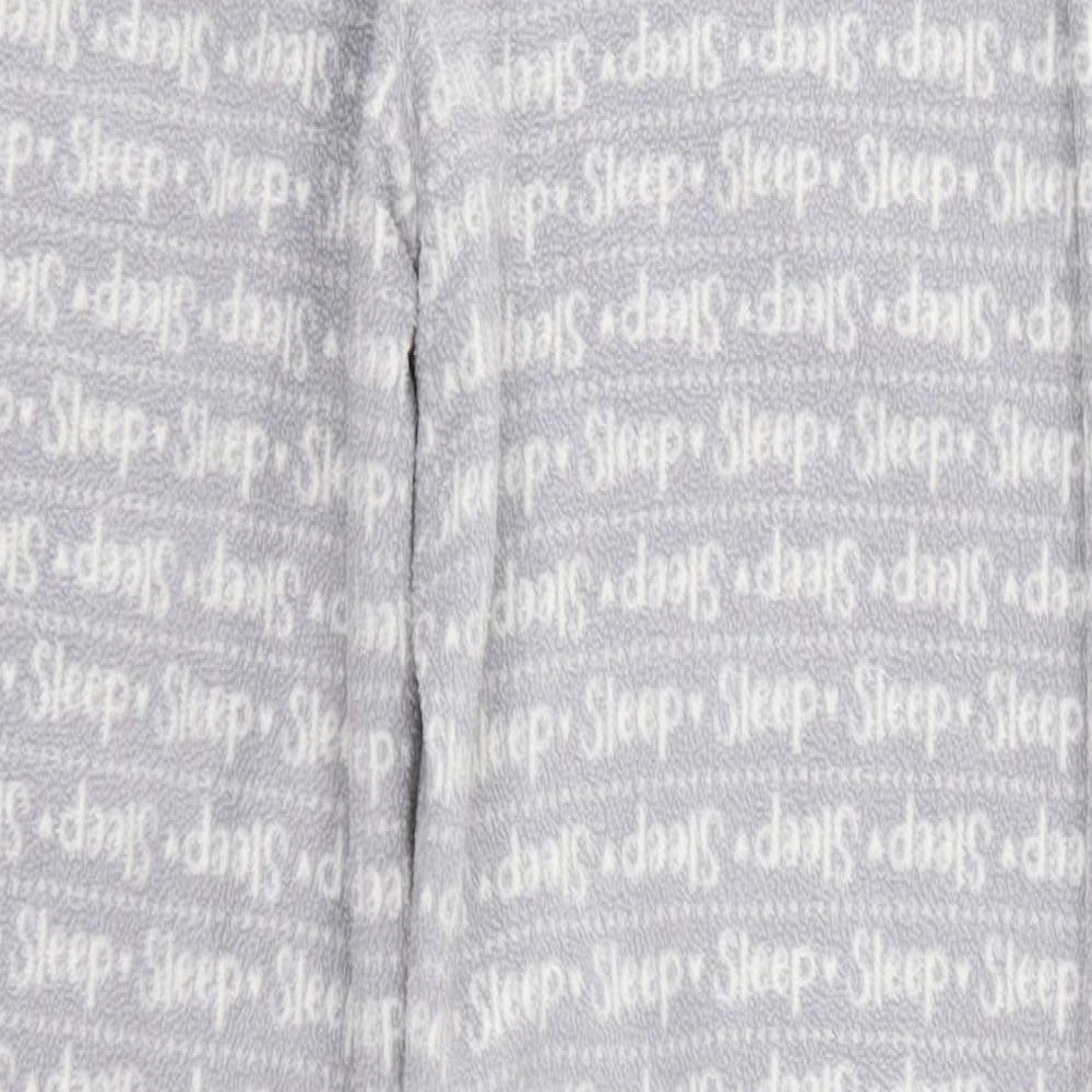 George Womens Grey Solid Polyester  Pyjama Pants Size 12