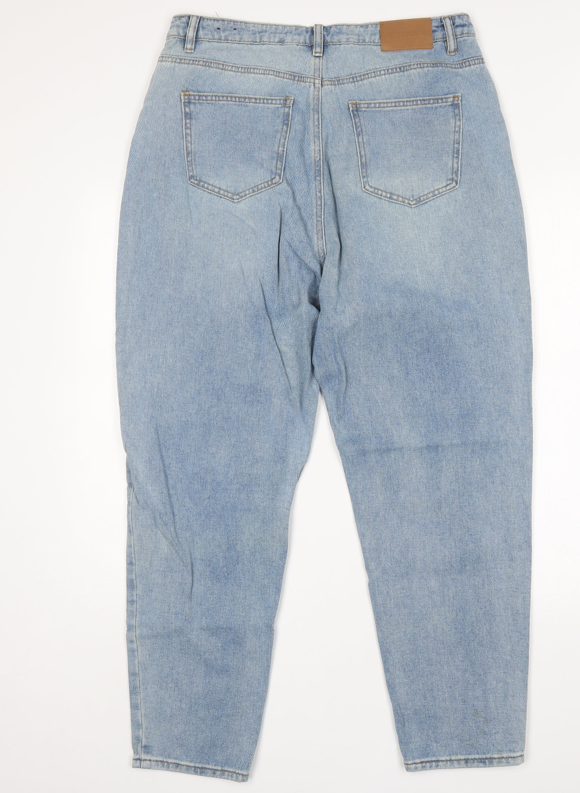 Missguided Womens Blue  Cotton Mom Jeans Size 16 L28 in Regular
