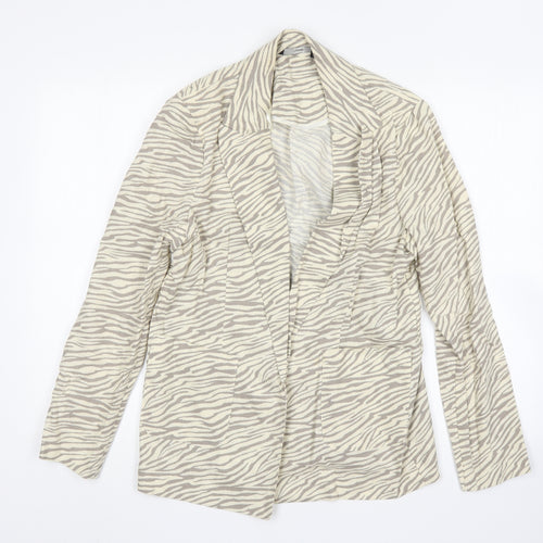 George Womens Multicoloured Animal Print Viscose Jacket Blazer Size 10