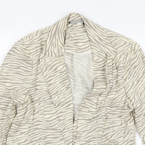 George Womens Multicoloured Animal Print Viscose Jacket Blazer Size 10
