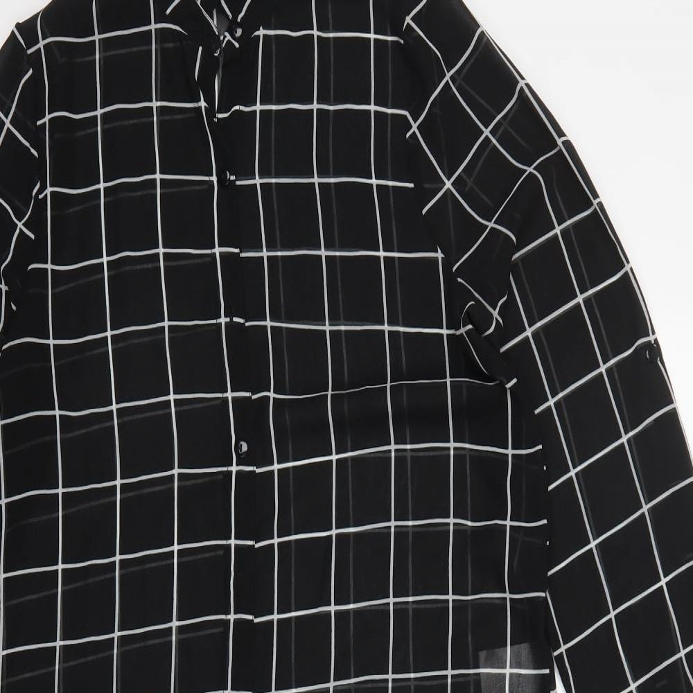 Influence Womens Multicoloured Check Polyester Shirt Dress  Size 12  Collared