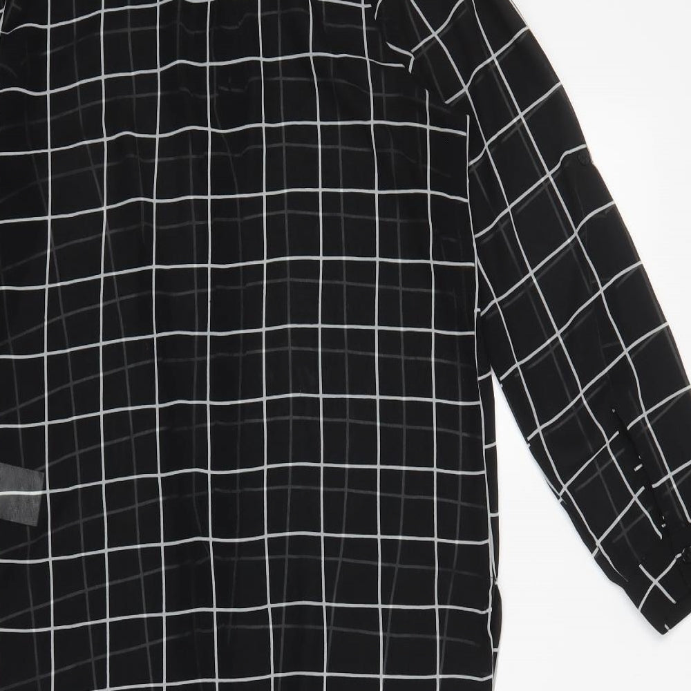 Influence Womens Multicoloured Check Polyester Shirt Dress  Size 12  Collared