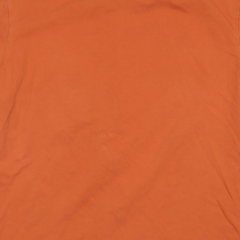 GRNCST Mens Brown  Cotton  T-Shirt Size L Round Neck