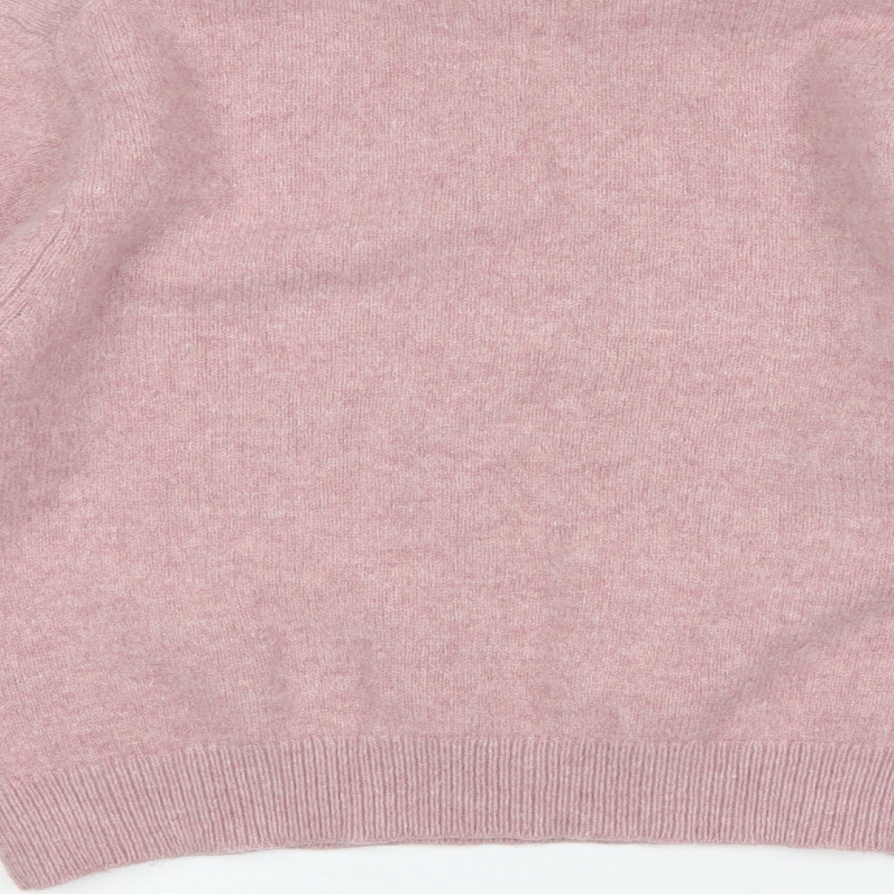 Uniqlo Womens Pink Round Neck  Wool Pullover Jumper Size S