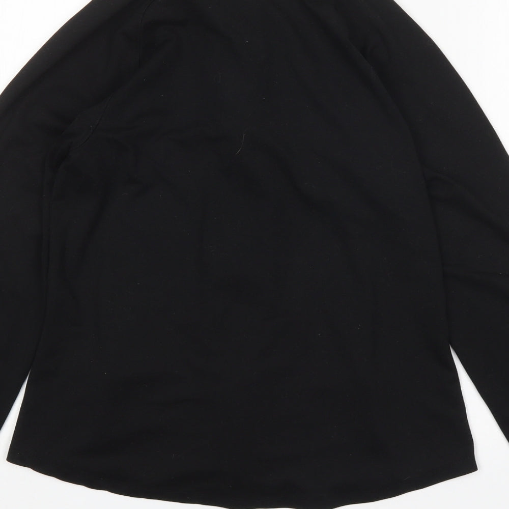 Primark Womens Black  Polyester Full Zip Sweatshirt Size XS