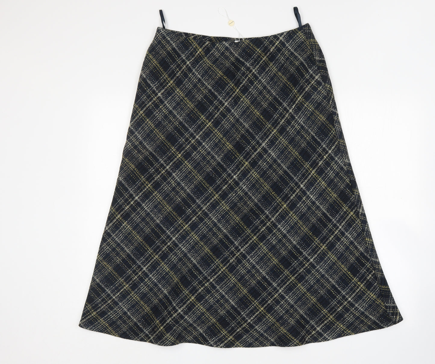Eastex Womens Multicoloured Plaid Acrylic A-Line Skirt Size 12