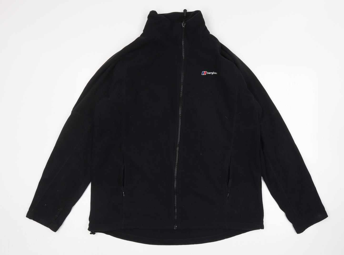 Berghaus Mens Black  Polyester Full Zip Sweatshirt Size XL
