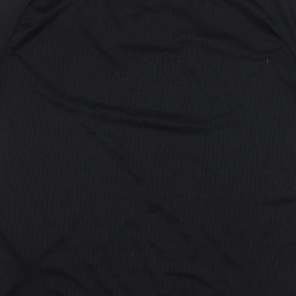 Nike Mens Black  Polyester Basic T-Shirt Size XL Round Neck