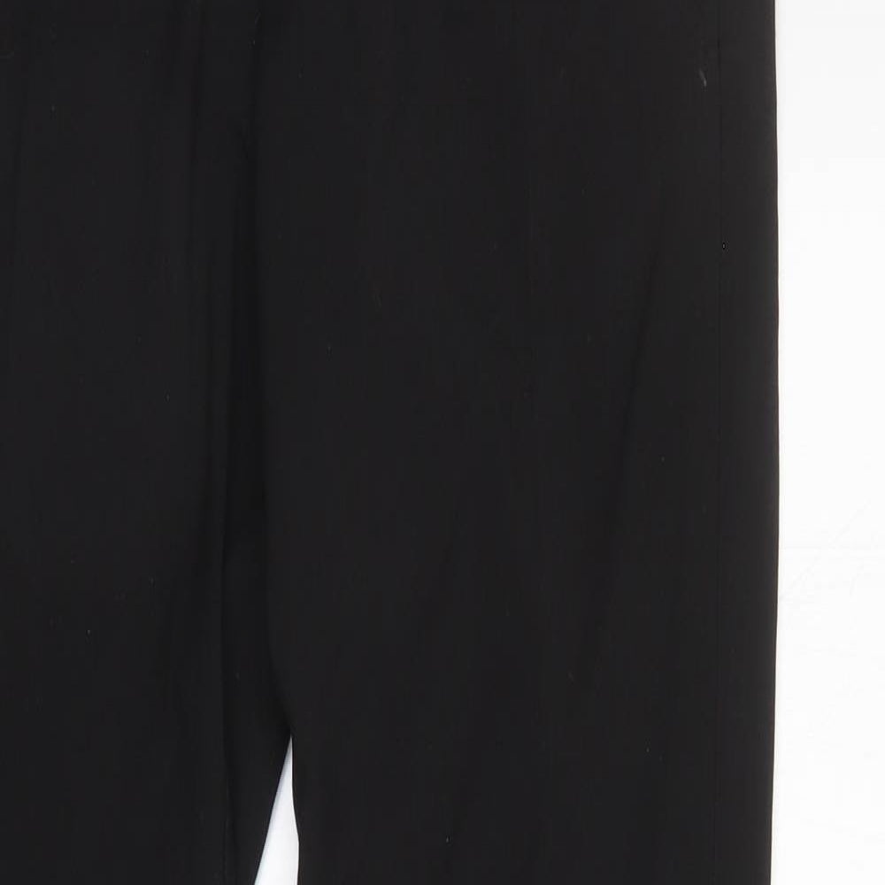 NEXT Mens Black  Polyester Trousers  Size 30 L33 in Regular