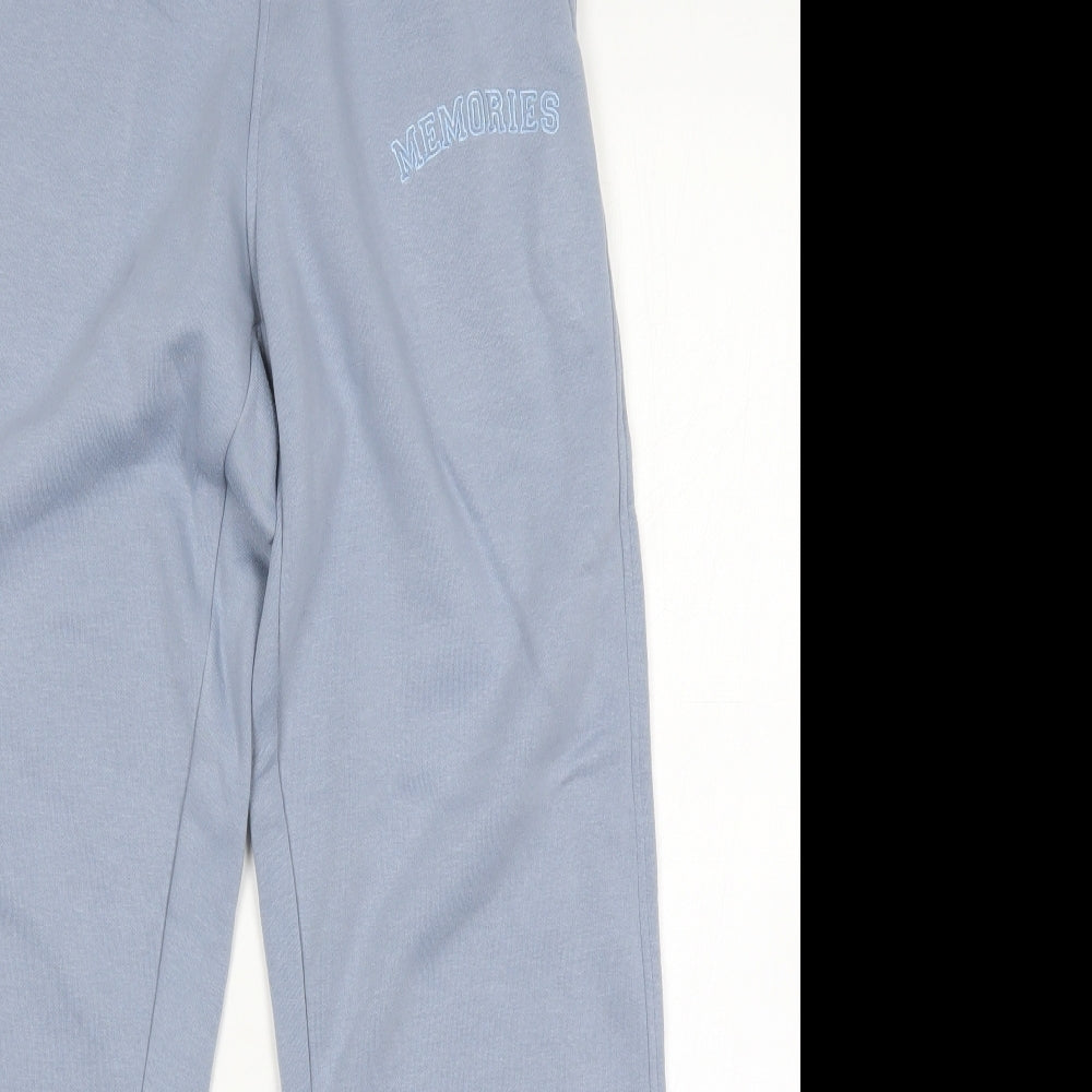 Motel Womens Blue  Cotton Sweatpants Trousers Size S L29 in Regular